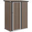 Ayad 5ft x 3ft Garden Storage Shed, Outdoor Metal Shed with Sloped Roof, Lockable Door for Tools