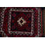 Tapis décoratif en laine rouge foncé de conception unique 2 pi 11 po x 6 pi noué à la main Balouch