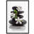 Zen Stones Basalt with Calming Plumeria Flowers Relaxing Bathroom Pictures On Canvas Print Wall Art-120240376-56324641