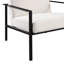 Chaise d'appoint stationnaire en métal