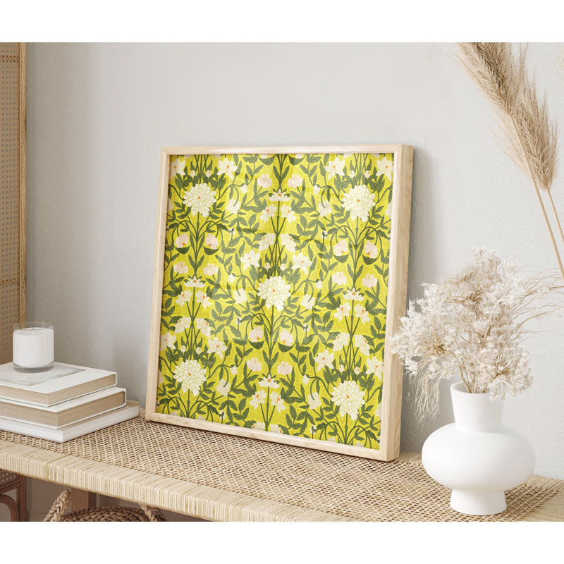 «Botanical William Morris Style IV», reproduction d'art classique sans cadre, H 14 po x l 14 po