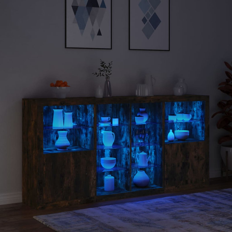 Badhir 202cm Sideboard, Smoked Oak