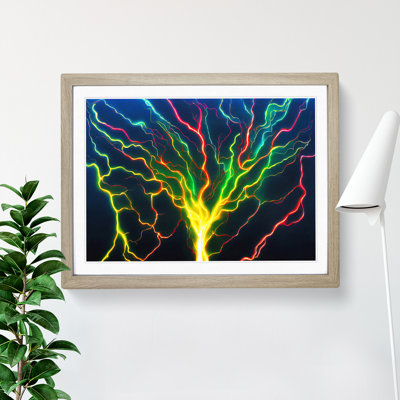 XH1022-3005X Electricity Art Painting Vol.3 - Single Picture Frame Print