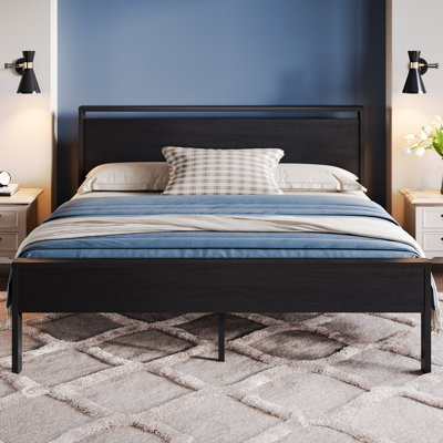 Keldyn Unfinished Platform Storage Bed