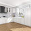 Modern Single Door Kitchen Base Cabinet With Top Drawer (Available In 12", 15", & 18" Widths)-125128403