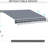 10' X 8' Patio Awning. Dark Gray Sunshade With & Water Resistance. Aluminum Frame, Manual Crank. For Different Outdoor Spaces. Reduce Heat Retractable Awning 8'. For Patio, Deck, Yard. Water- Fabric,