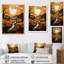 «Farmhouse Patterns Pointillism II - Landscape & Nature Wall Art Living Room»-91134265-91134285
