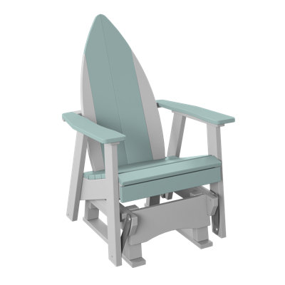  Fauteuil oscillant 2 pi. Sauge et blanc