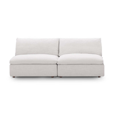 Causeuse modulaire sans accoudoirs 2 pièces Commix