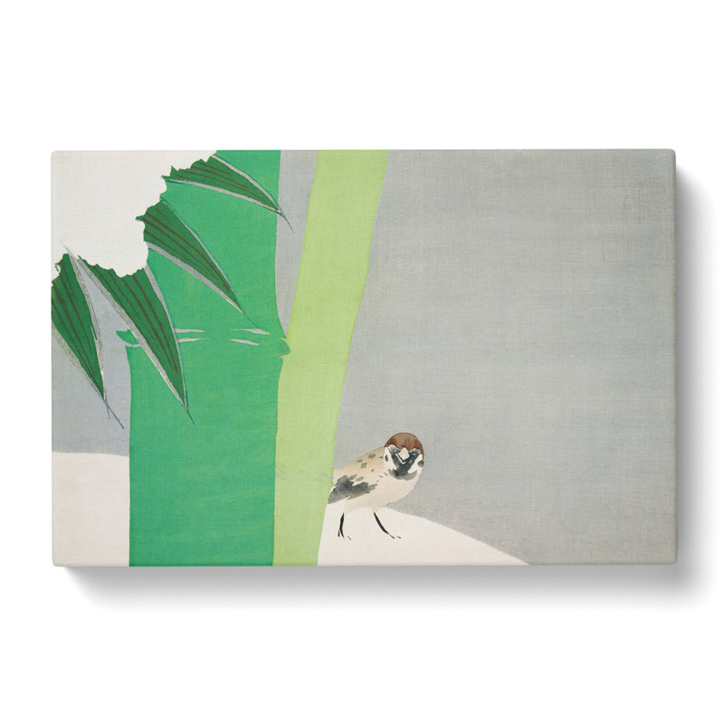 Sparrow by Kamisaka Sekka - Wrapped Canvas, 50cm H x 76cm W x 3cm D