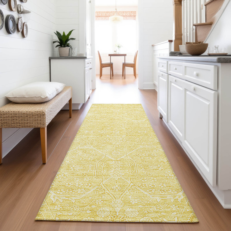 Premium Machine Washable Larock AMF1224 Panel Rug, Runner 2'3" x 7'6"