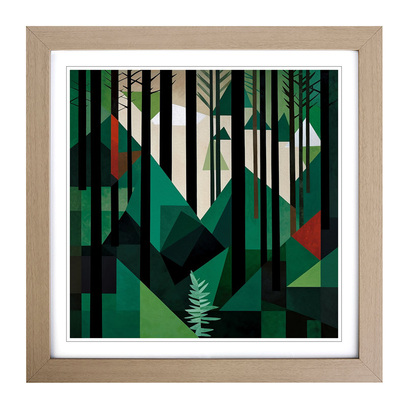 Single Picture Frame Print on Wood, Oak