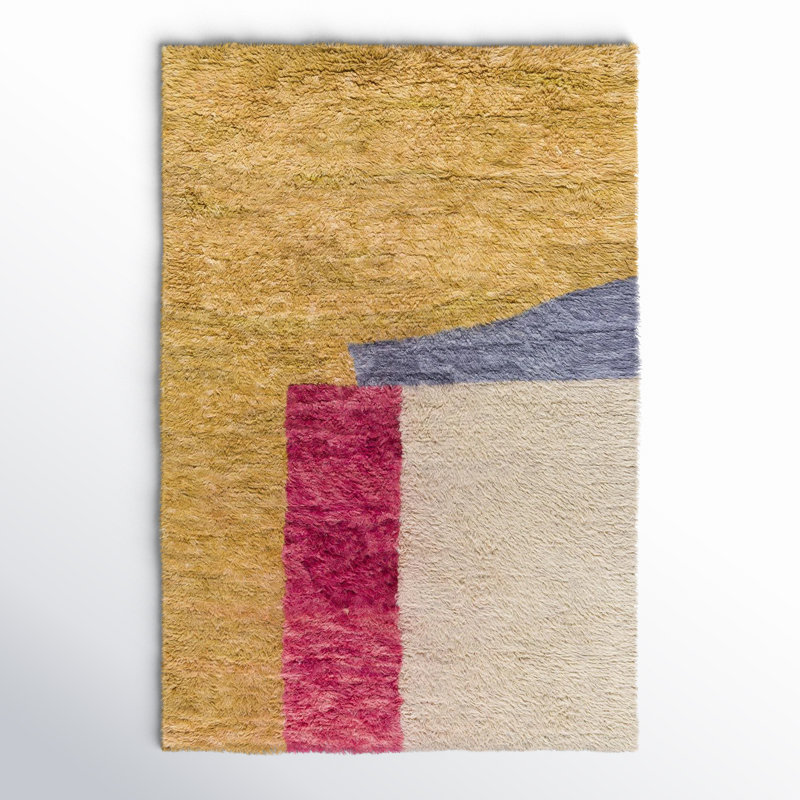 Tapis fait à la main 2 pi x 3 pi Tura BMC-2307, Rectangle 5 pi x 7 pi 6 po
