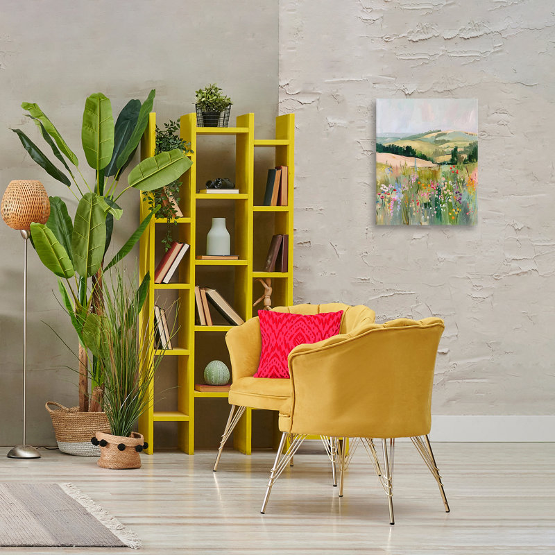  «Pastel Countryside Meadows», art mural sur toile par RileyB, H 20 po x l 16 po