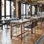 Table de comptoir Fein blanche