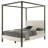 Sybill Vanilla Upholstered Canopy Bed-864751044