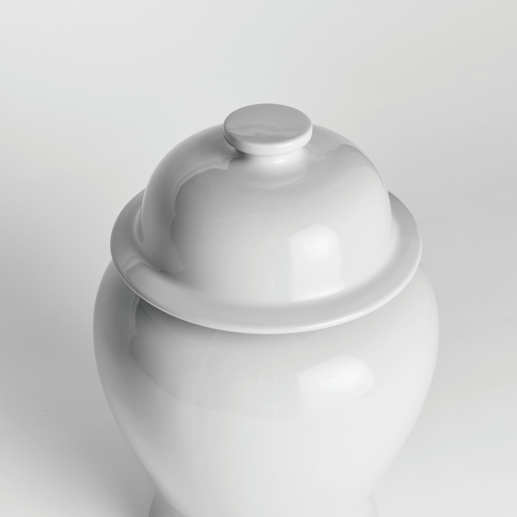 Ricki Ceramic Ginger Jar, 20.25", White