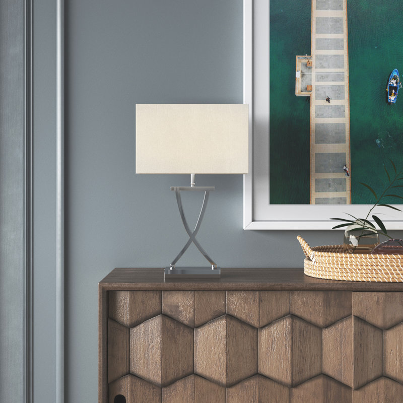 Sheerness Metal Table Lamp, Chrome