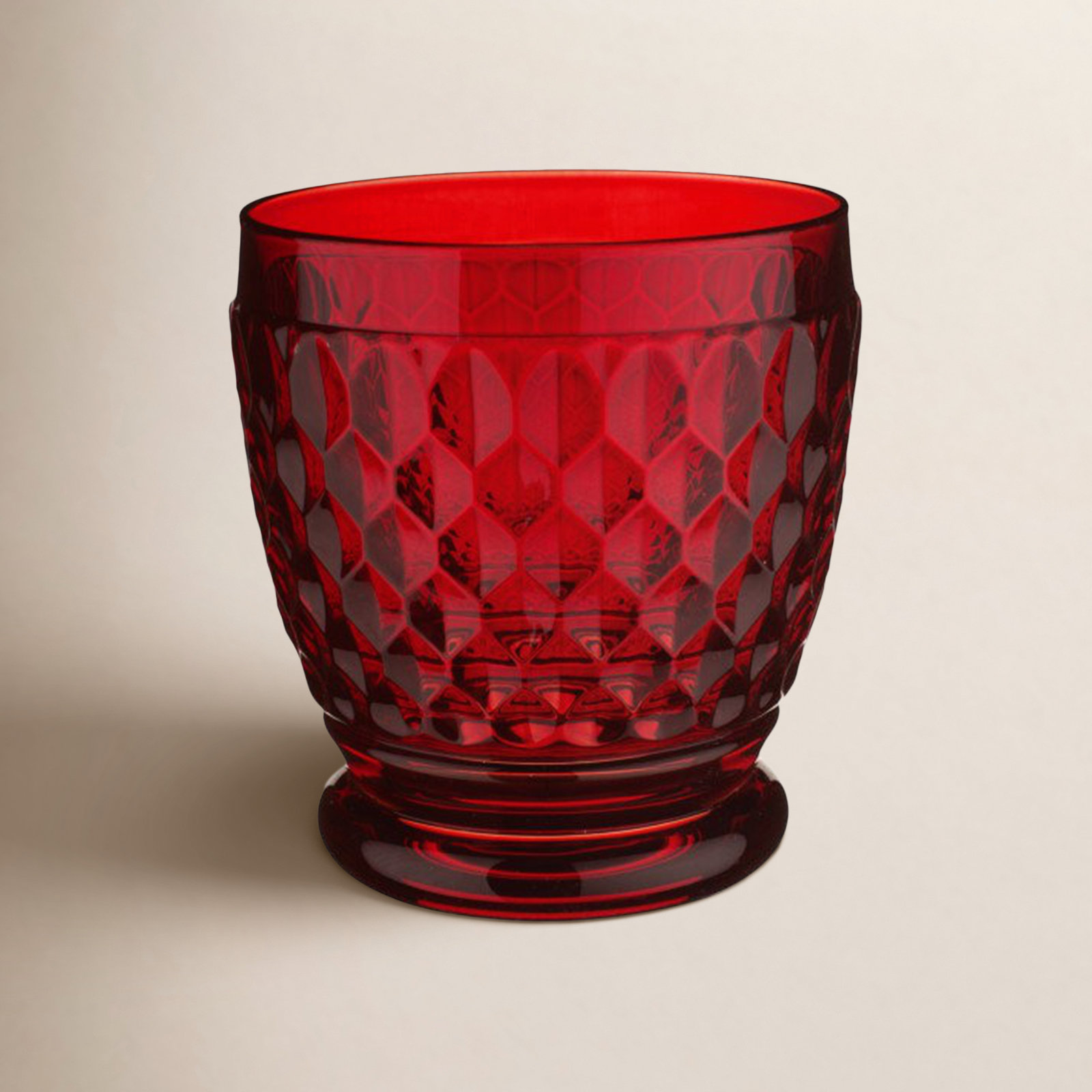 Boston Whiskey Glass, Red