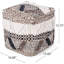 POUF EN LAINE TISSÉE