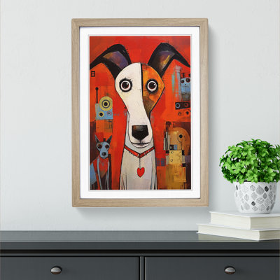 Jack Russell Dadaism - Framed Print
