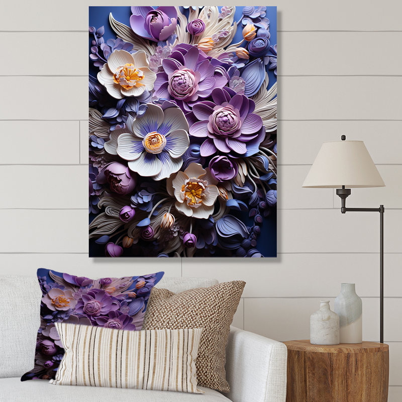 Enchanted Visions - Orchids, impression d'art mural, H 44 po x l 34 po x P 1,5 po, Toile tendue