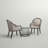 Paphos Round 2 - Person 24.4'' W Long Bistro Set with Cushions