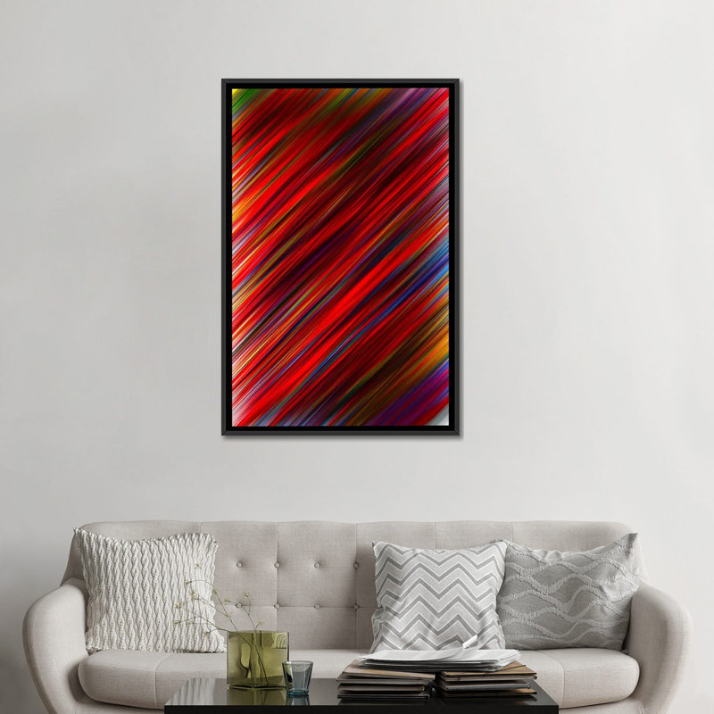 «« nulle », reproduction d’impression sur toile», H 26 po x l 18 po x P 1,5 po, Toile avec cadre noir, Pas de tapis