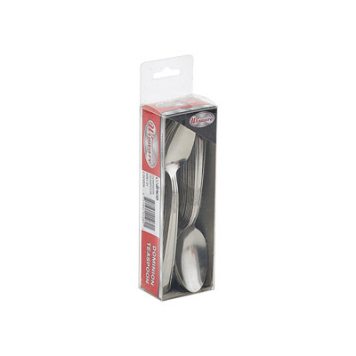 Winco Dominion Stainless-Steel Teaspoon, Standard Weight, 6" (12 Pack)