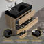 36' Bathroom Vanity with Oak  Engineered Quartz Sink and Soft Black Drawers-1913588403-1913588400-1913588405