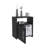 Nightstand Cuarzz, One Cabinet, Black Wengue Finish-1015164677