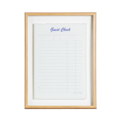 Guest Check Blue Dry Erase by The Creative Bunch Studio Framed Glass Dry Erase Wall Art White Board