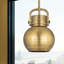 Luminaire suspendu en forme de sphère en métal 1 lumière Amrith-88157192-88157199-88292593