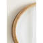 Miroir mural ovale en rotin