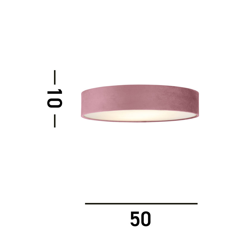 Aiyesha Acrylic Flush Mount, Pink