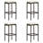 Rectangular 4 - Person Bar Height Dining Set with Cushions-1574641608