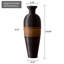 Vase de plancher en rotin tissé à la main 24 po Aaban, finition dégradée coucher de soleil 3 tons, grand vase décoratif Boho-564218327