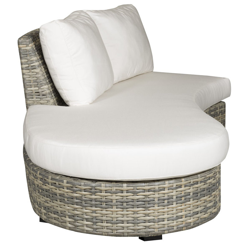 Montclair Outdoor Left Curved Lounge, Trippy Coconut