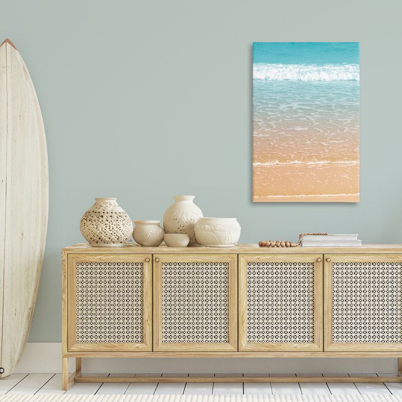 Art mural sur toile Clear Waters Shore par Nataly White, H 45 po x l 30 po