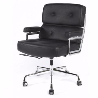 Chaise de bureau moderne de style Mid-Century Touffeté double