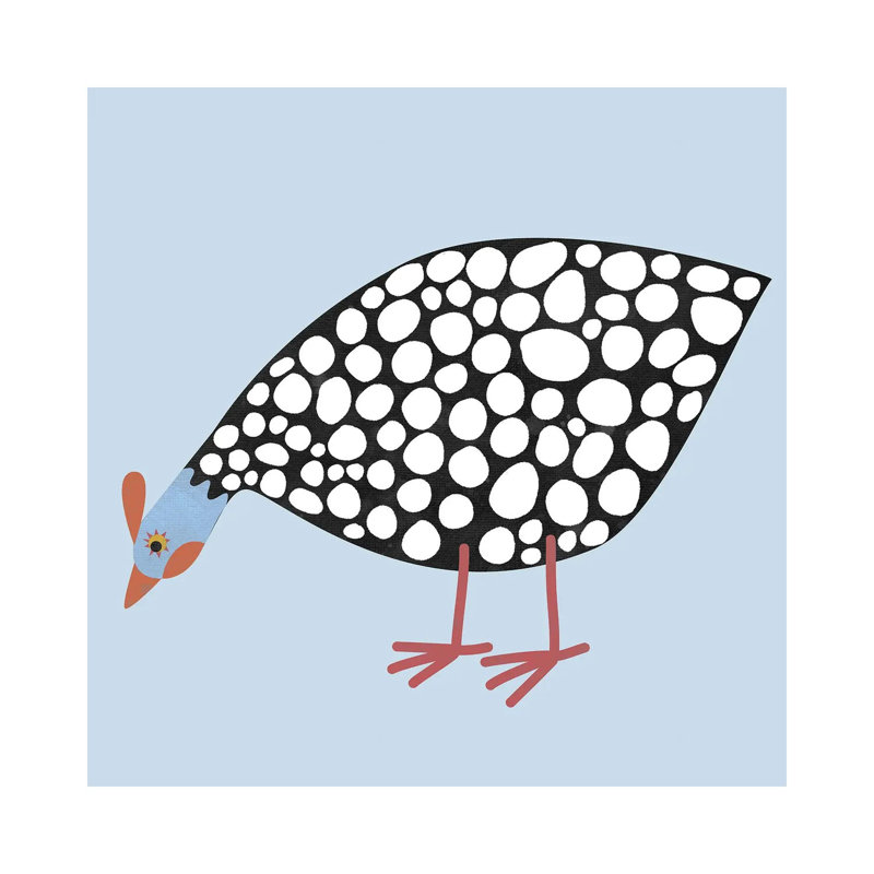 Guinea Hen by Nic Squirrell - Wrapped Canvas Print, 45.72cm H x 45.72cm W