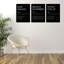 Motivation sur toile, art mural, affirmations positives, décoration murale de bureau, 3 pièces, peinture murale inspirante, art mural pour chambre à coucher, décoration de salon