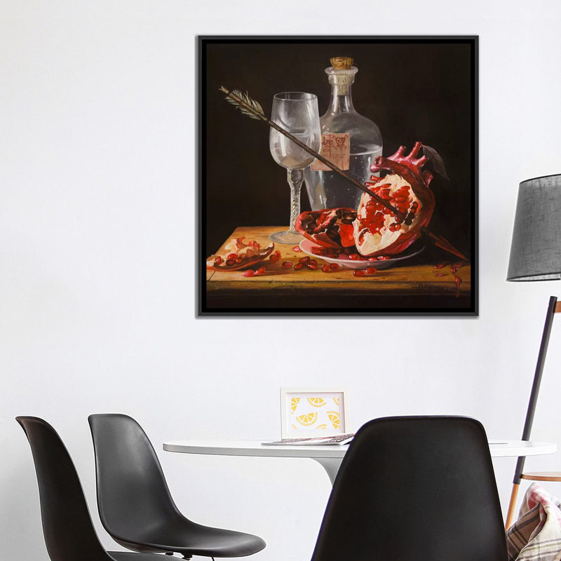 « love doucement tues i », impression sur toile, H 18 po x l 18 po x P 1,5 po, Toile avec cadre noir