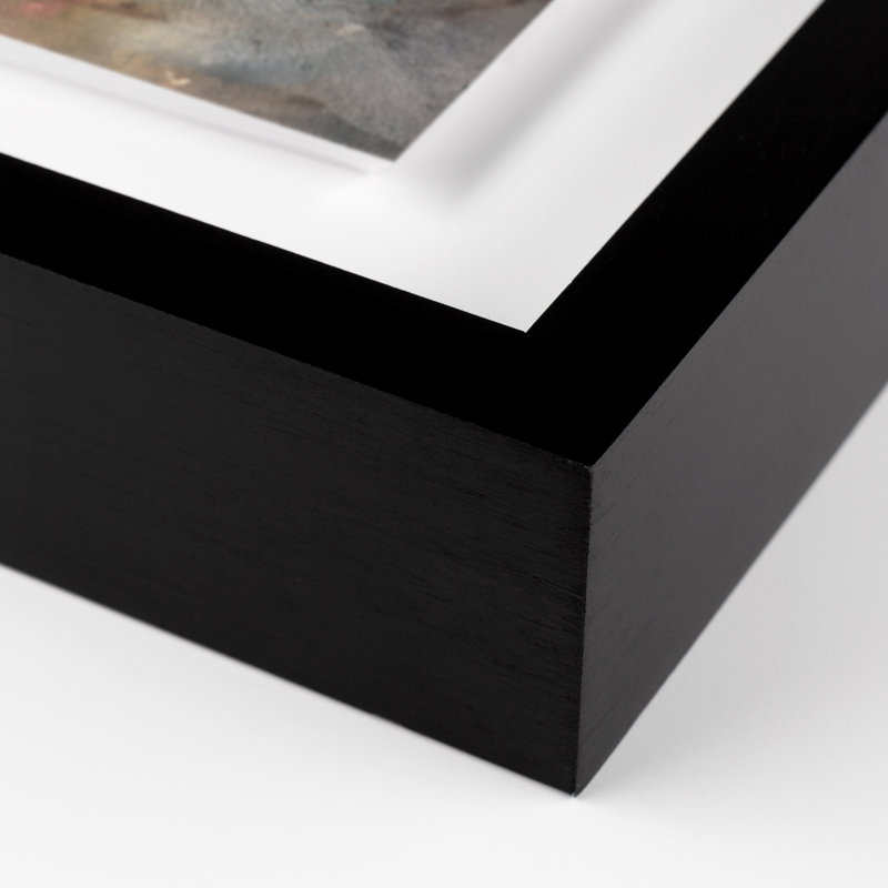 The Future Has An Ancient Heart Print by Allis, Black Framed, 40" H x 30" W x 2.5" D