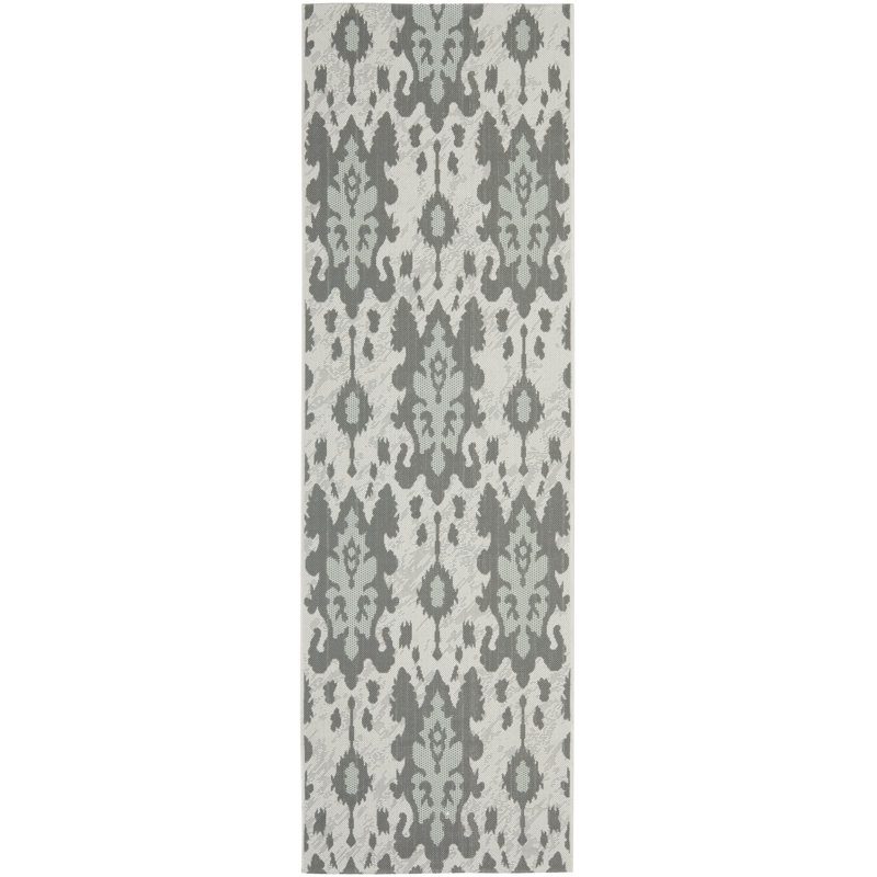 Amedee Performance Ikat Indoor/Outdoor Area Rug, Runner 2'7" x 8'2"