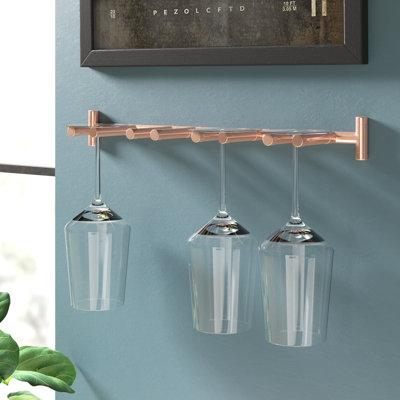 Wall Mounted 4 Wine Glass Rack