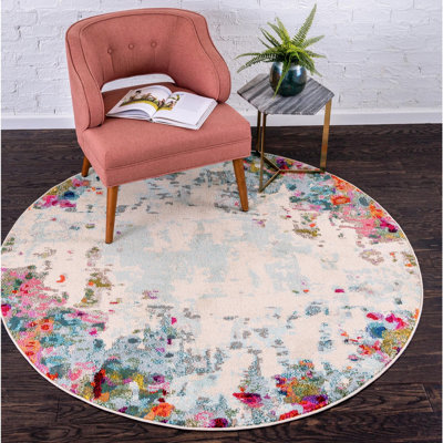 Cariel Washable Abstract Indoor Rug