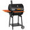 Barbecue au charbon Royal Gourmet 24 pouces avec tablette avant et tablette latérale, noir
