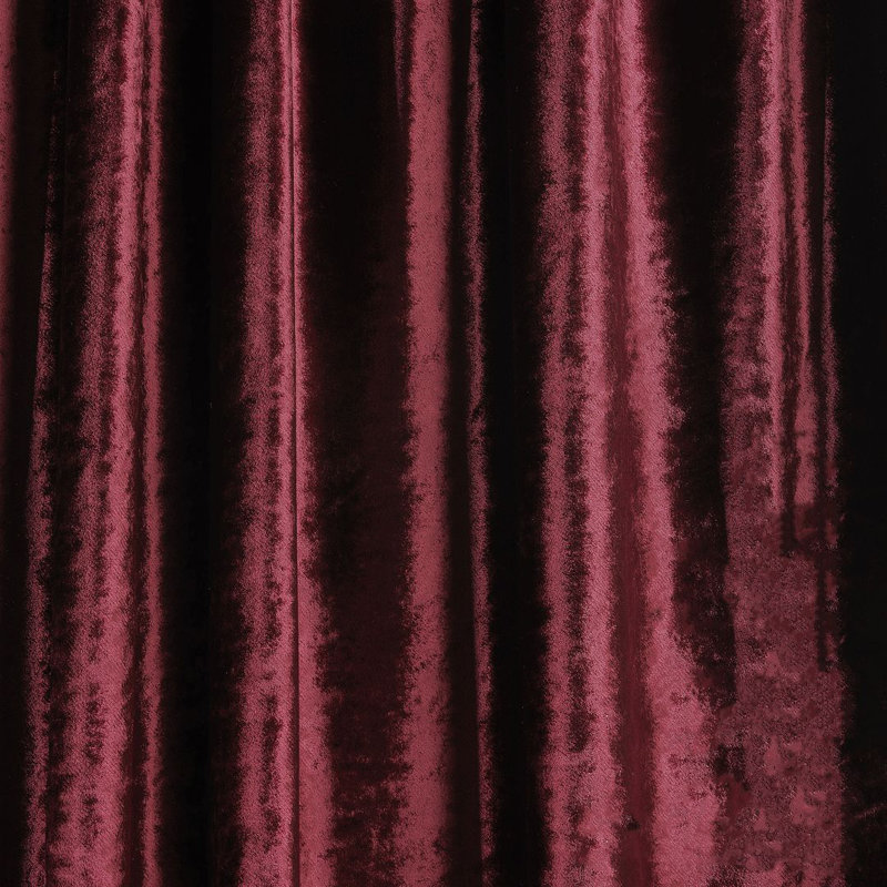Room Darkening Single Curtain Panel, 245cm Width x 295cm Drop, Burgundy