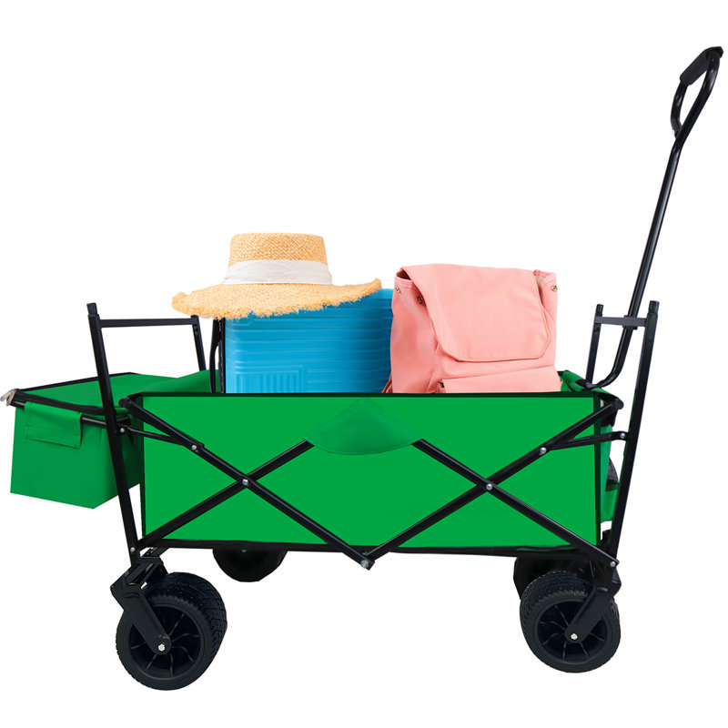 Chariot de plage pliable pour enfants, Vert